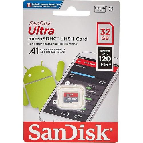 Sandisk Ultra MicroSD Memory Card 32GB - Black