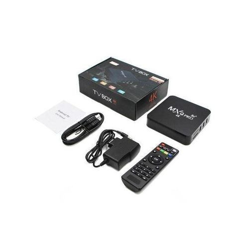 Mxq Pro Tv Box Android 11.1 Tv Box 5G 4K 8GB Ram / 128 GB Rom - Black