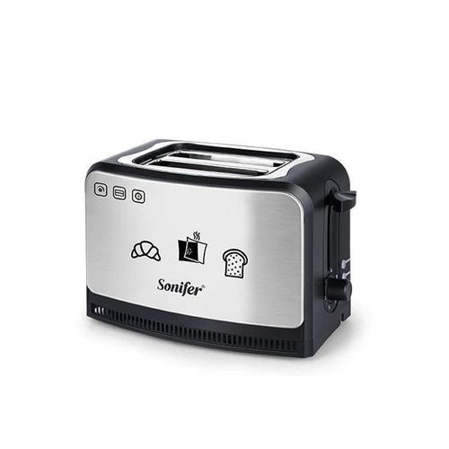 Sonifer 2 Slices Electric Bread Toaster With 6 Speeds-Silver