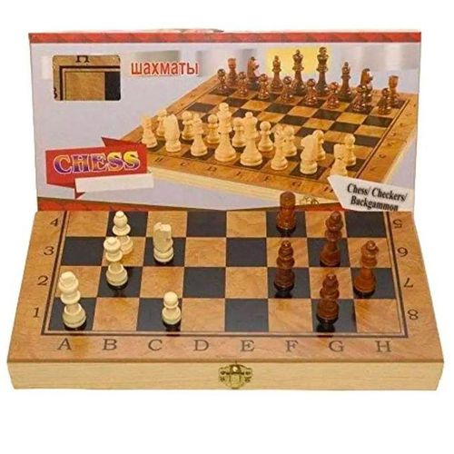 New 3-1 Chess Games Small Size -Brown