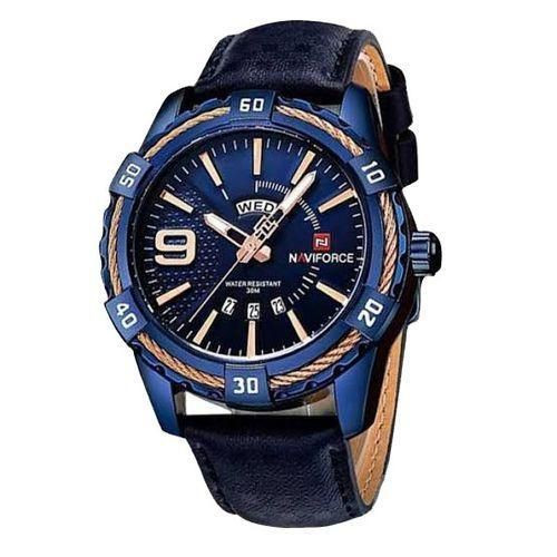 Genetic Naviforce Faux Leather Analog Wrist Watch For Men -..