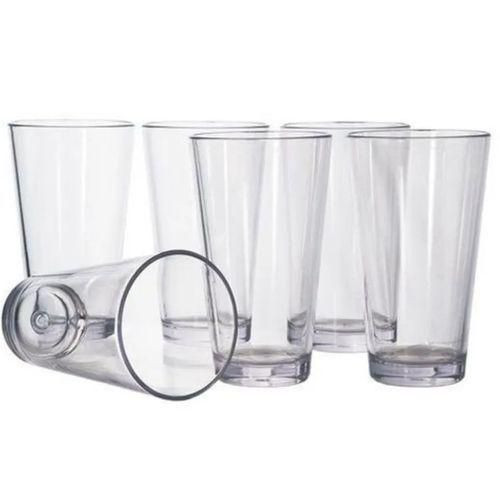 6 Pieces Glasses For Drinking Juice And Beer - Clear