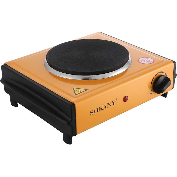 Sokany Electric Solid Hot Plate-Yellow/Black