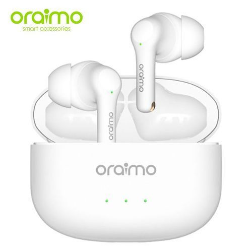 Oraimo FreePods 3 True Wireless Earbuds ENC Calling Noise Cancellation - White
