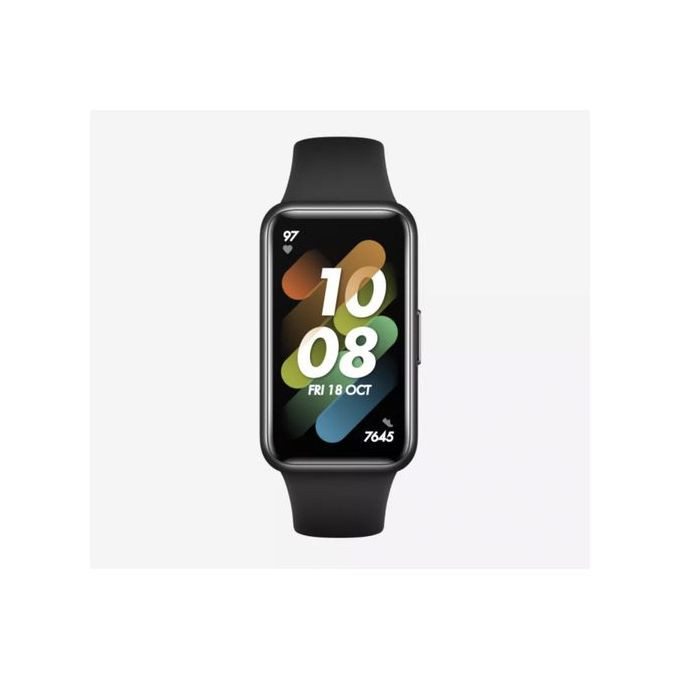 Huawei Band 7 Smart Watch Ultra-Thin Design, Automatic Sp02, Long Battery Life - Black