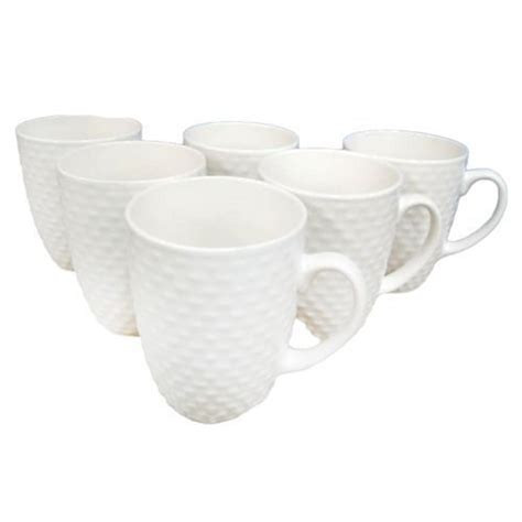 6 Pieces Set Of Tea Coffee Cups - White
