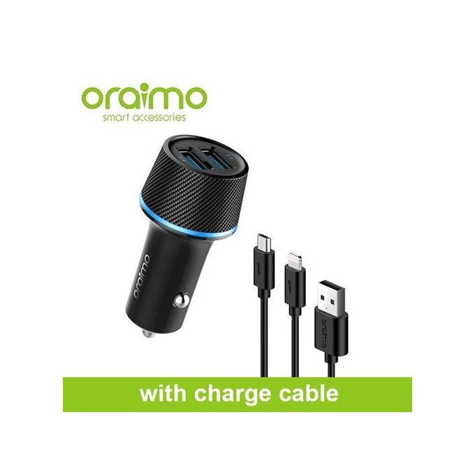 .Oraimo Car Charger OCC-21DML - Black.