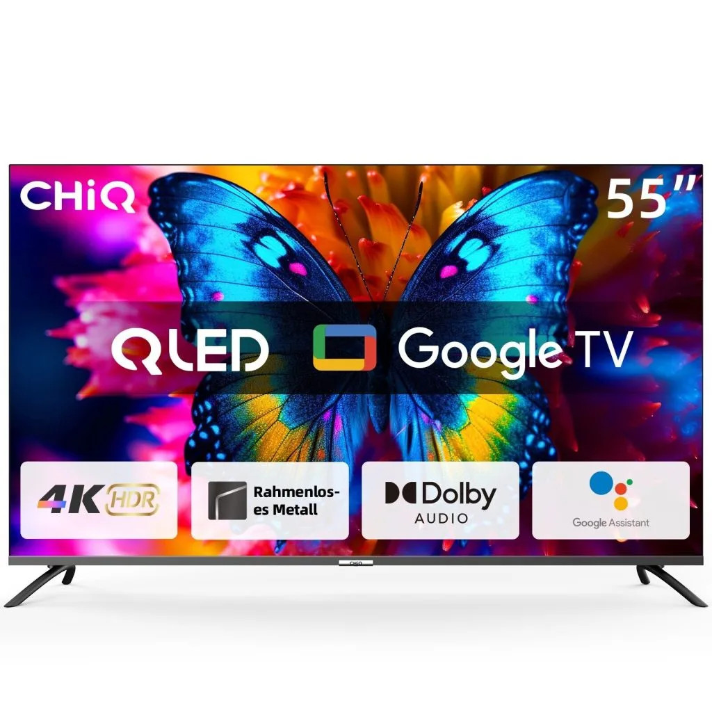 Chiq 55 QLED LED ANDROID 4K UHD SMART with FRAMELESS + BT U55QM9C