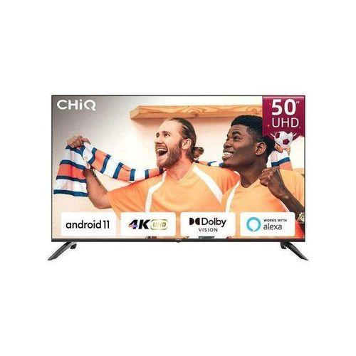 Chiq 50 LED ANDROID 4K UHD SMART with FRAMELESS + BT Tv