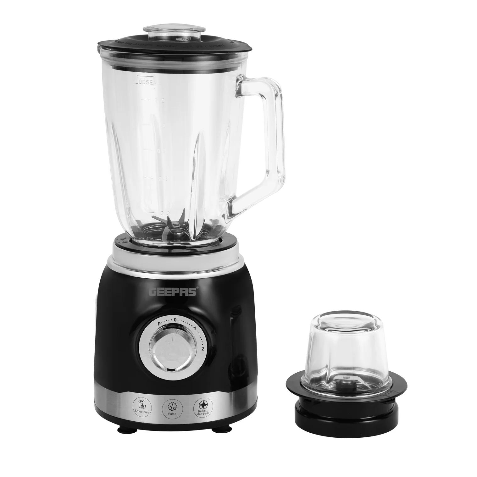 Geepas Blender GSB 44076 2in 1 Glass jar 1.5L 700w