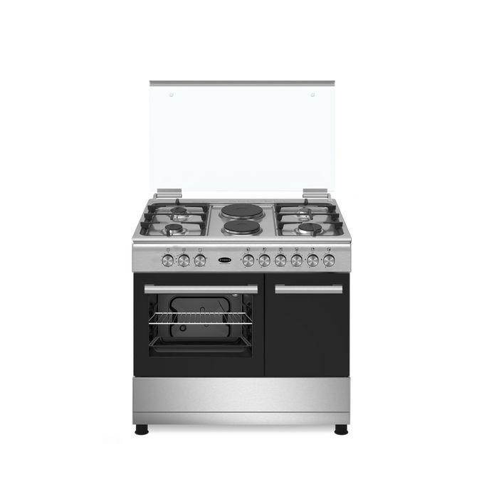 ELECTROLUX Cooker EKG9000G9X 90/60cms 5 Gas Burners with Gas Oven & Grill + Thermostat + Rotasserie