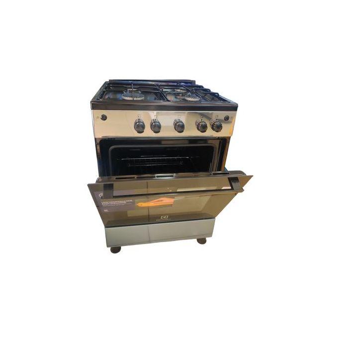 ELECTROLUX Cooker EKG6000G6Y 60/60cms 4 Gas Burners with Basic Gas Oven & Grill